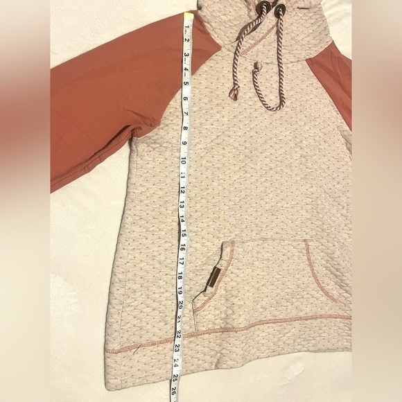 Maurices Women’s Hooded Long Sleeve Two-Tone Hoodie with Drawstring Size Large - Picture 7 of 15